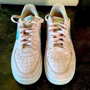 Ladies Nike Air Force 1 athletic shoes